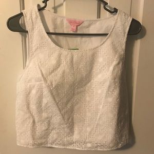 Lily Pulitzer White Lux Top NWT Size 6